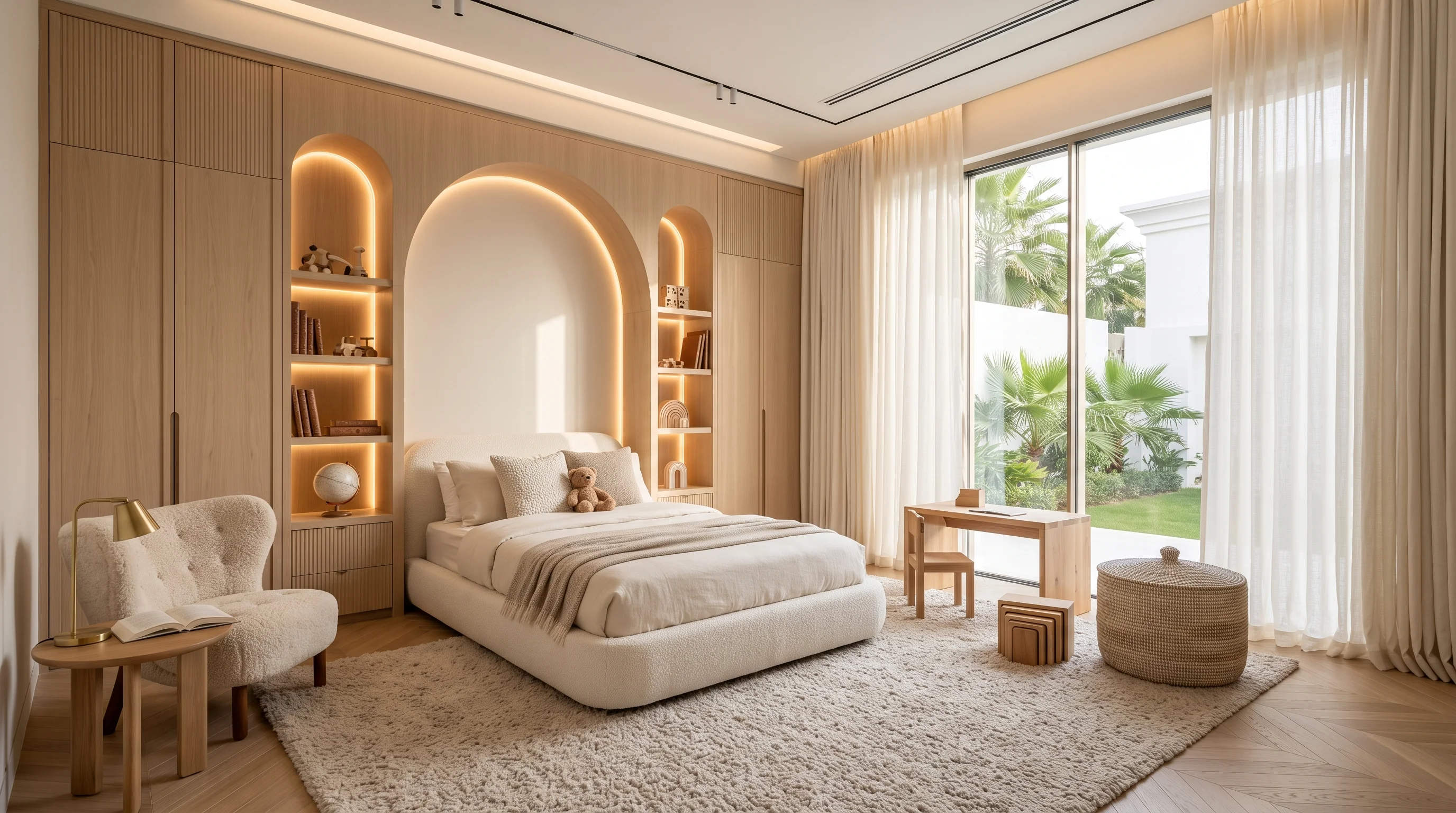Architectural children bedroom design and master joinery by KidsCasa Qatar