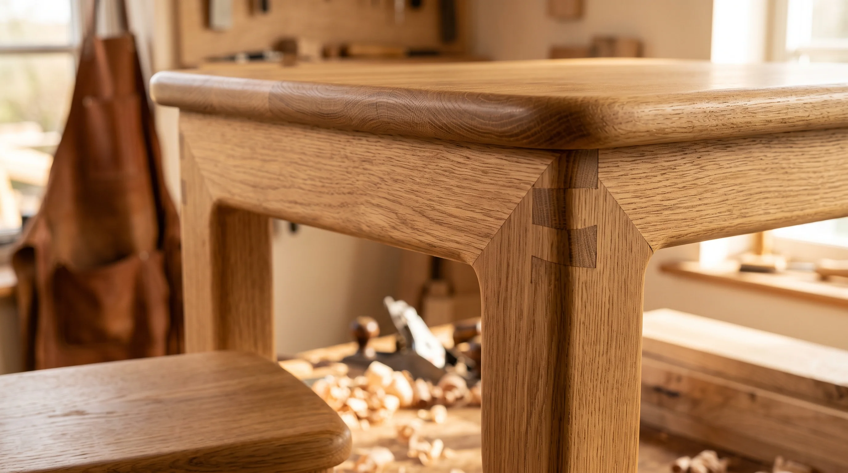 Handcrafted solid European timber architecture with mortise and tenon joinery